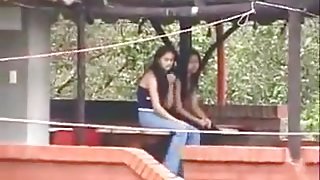 Two latin college girl receive painful tight anal