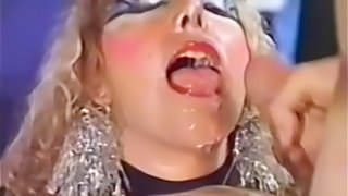 Chick with kinky makeup knows how to make a boner stiff