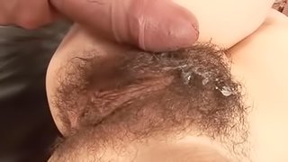 Parisa the lovely blonde girl gets her hairy pussy fucked